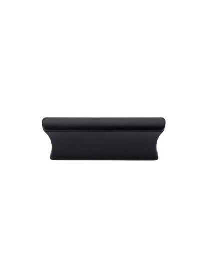 Glacier Cabinet Pull - 2 inch Center-to-Center in Flat Black.